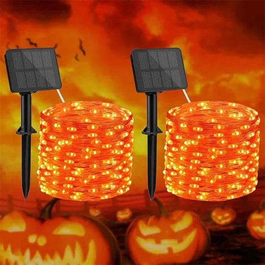 Solar Powered LED Garden String Lights