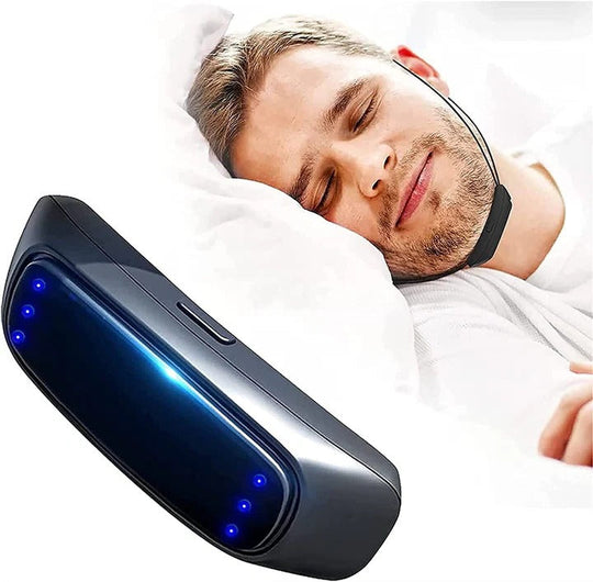 Rechargeable Snore Reduction Chin Strap with Adjustable Gentle Pulse Technology