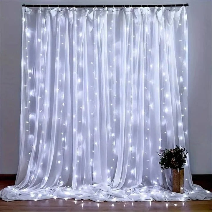USB Powered LED Curtain String Lights for Indoor or Outdoor Use