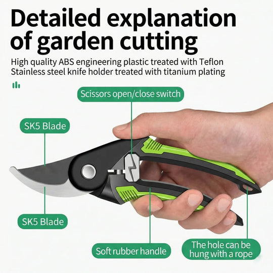 Alloy Steel Pruning Shears for Branch and Garden Cutting