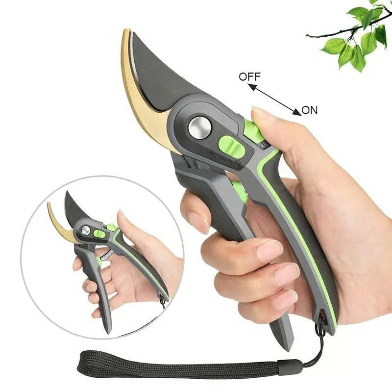 Steel Blade Pruning Shears with Ergonomic Grip for Easy Cutting
