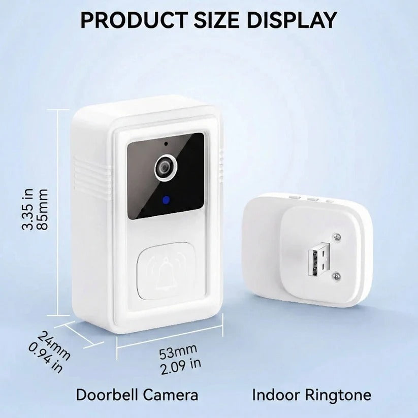 1080P HD Wi-Fi Video Doorbell with Two-Way Audio and Cloud Storage