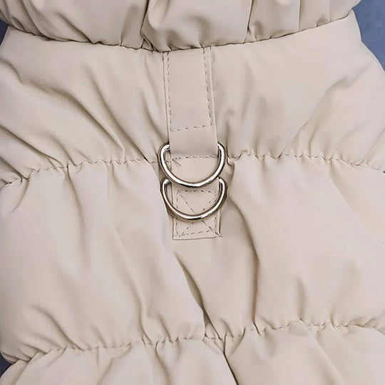Winter Jacket with Integrated Leash Ring for Dog and Cat