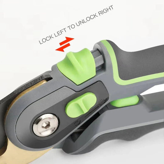 Steel Blade Pruning Shears with Ergonomic Grip for Easy Cutting
