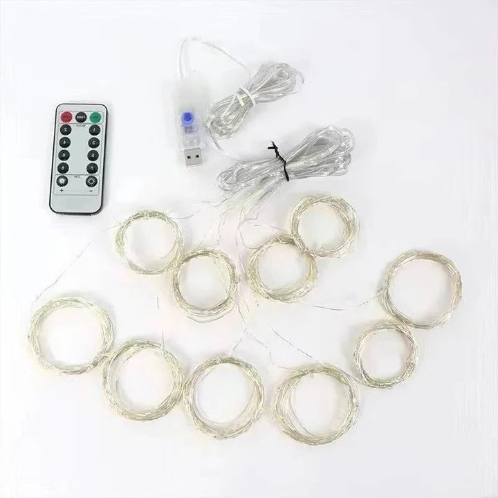 USB Powered LED Curtain String Lights for Indoor or Outdoor Use