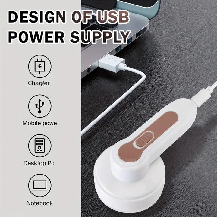 Electric Lint Remover with Rechargeable Battery for Garments and Upholstery