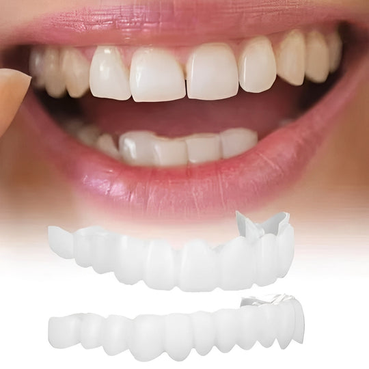 Snap-On Cosmetic Tooth Covers for Adults, 2 Piece Set