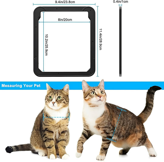 Pet Screen Door Insert with Mesh Flap for Dogs and Cats