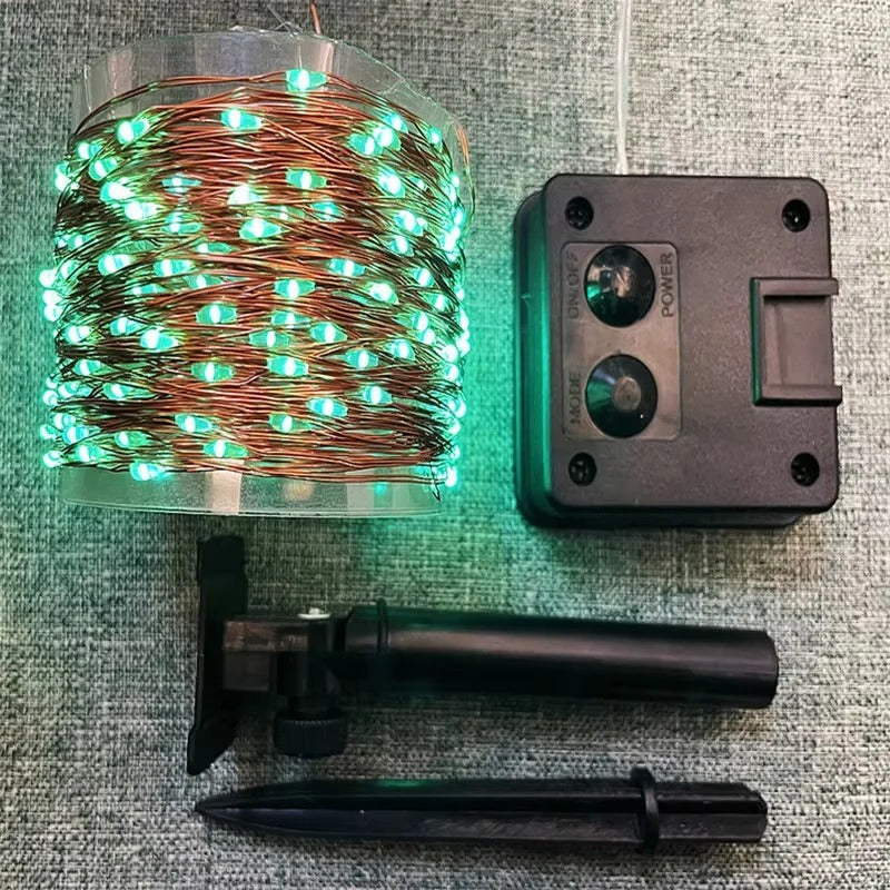 Solar Powered LED Garden String Lights