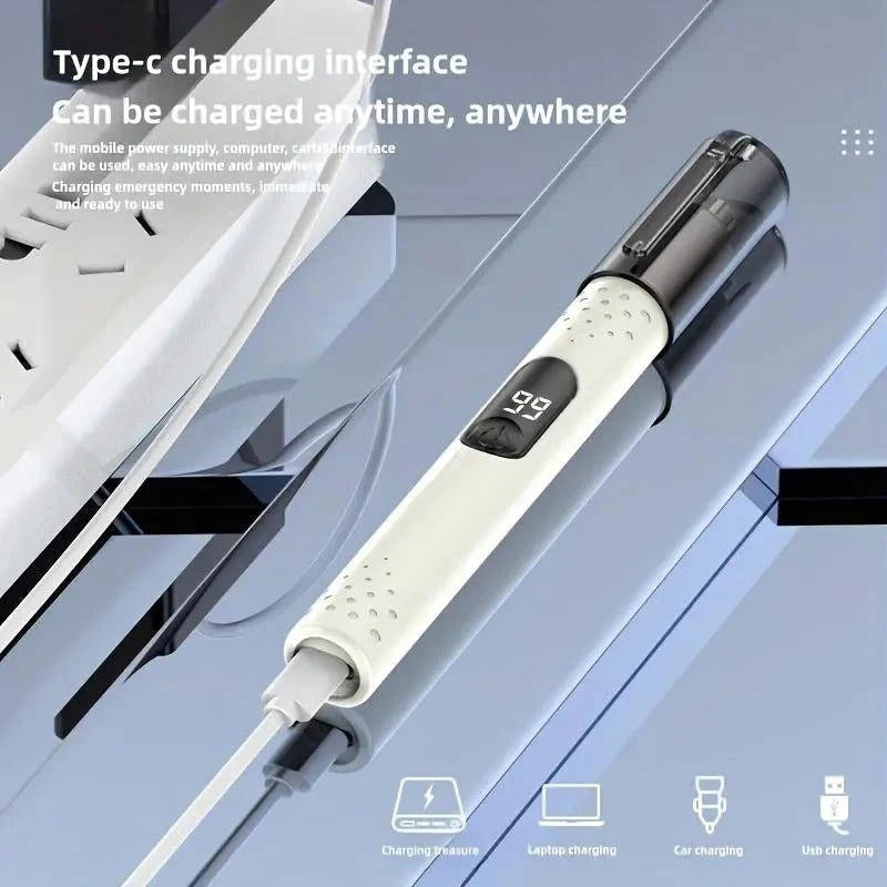 Unisex USB Rechargeable Nose and Ear Hair Trimmer
