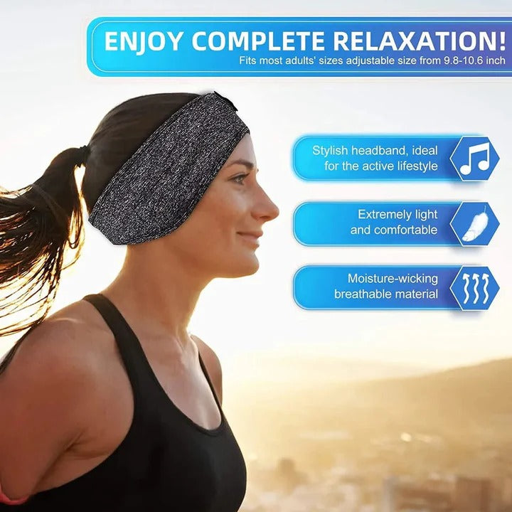 Wireless Sleep Headband and Sports Headphones for Workouts