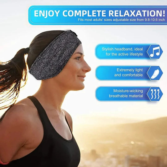 Wireless Sleep Headband and Sports Headphones for Workouts
