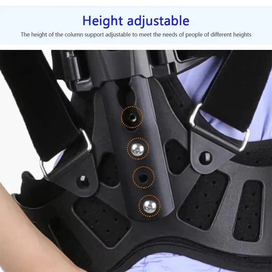 Adjustable Spinal Support Brace with Height Control and Posture Support
