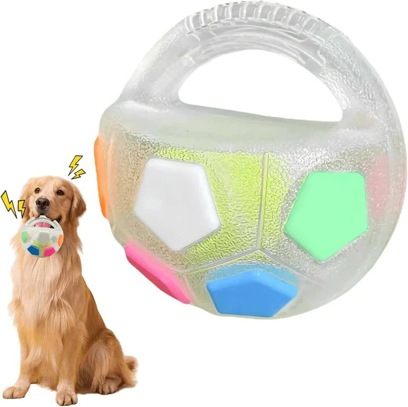 Rubber Football Dog Toy with Bottle Design for Heavy Chewers