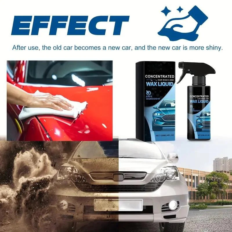 Ceramic Car Paint Protection Spray with Gloss Finish, Microfiber Towel and Sponge