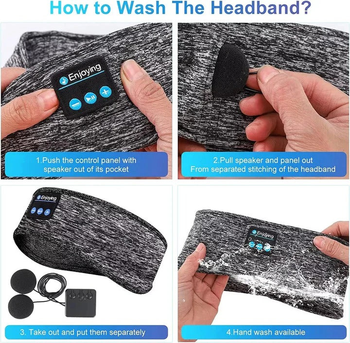 Wireless Sleep Headband and Sports Headphones for Workouts