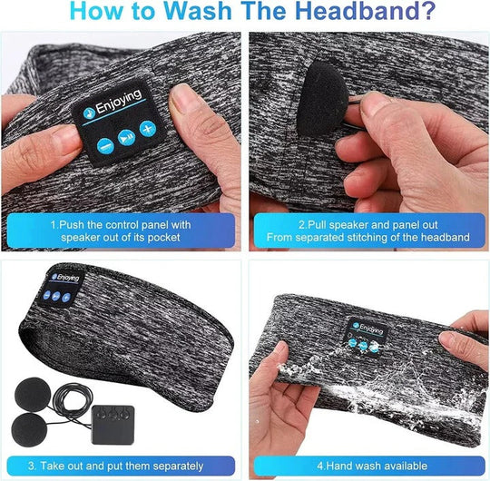 Wireless Sleep Headband and Sports Headphones for Workouts