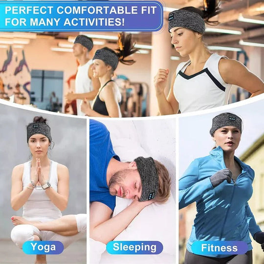 Wireless Sleep Headband and Sports Headphones for Workouts