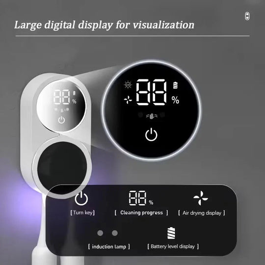 Wall Mount UV Toothbrush Holder with Touchless Sensor Organiser