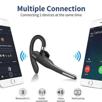 Bluetooth 5.1 Trucker Headset with Dual Mic Noise Cancelling