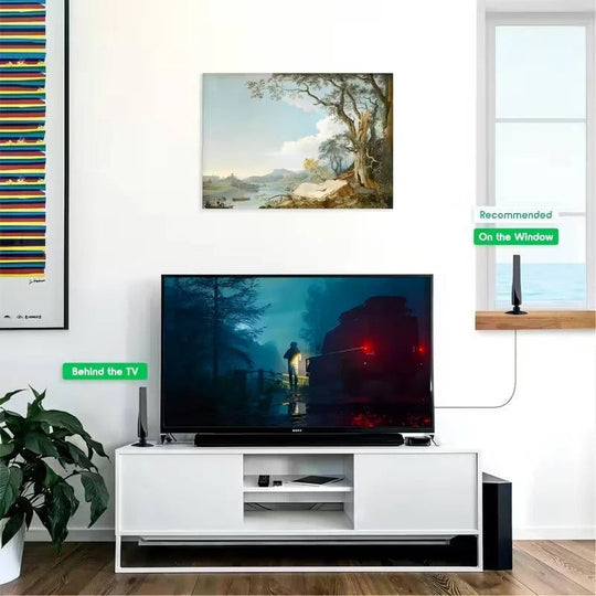 Amplified Indoor Digital TV Antenna for Local Channel Reception