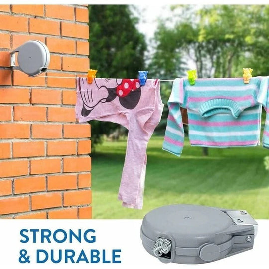 Wall Mounted Washing Line, Retractable Drying Line
