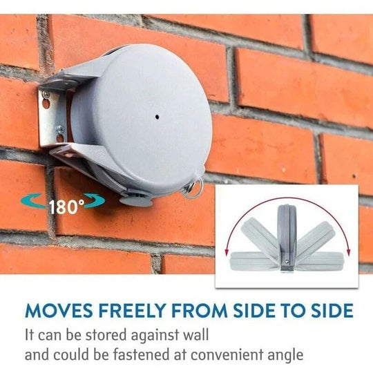 Wall Mounted Washing Line, Retractable Drying Line