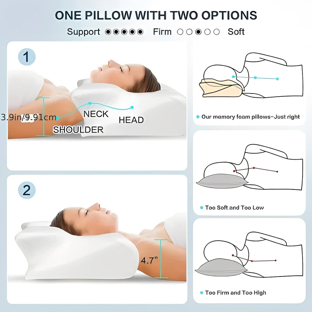 Ergonomic Pillow with Armrests for Side Sleepers
