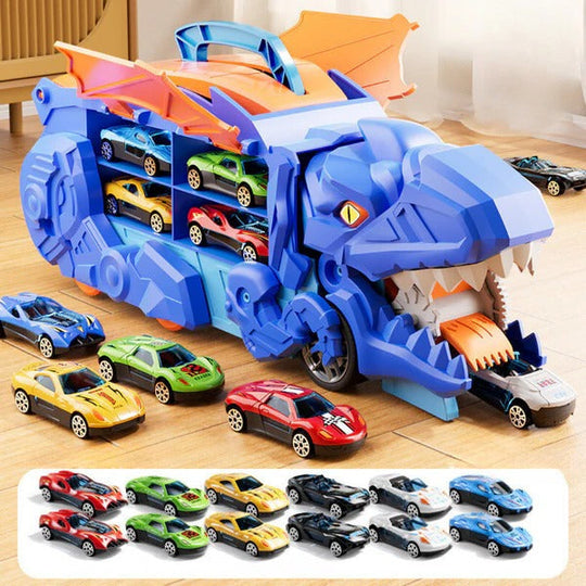 Dinosaur Toy Truck for Kids with Pull Back Action