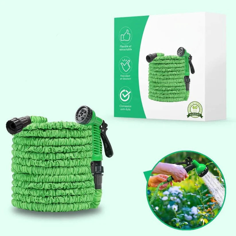 Flexible Expandable Garden Hose with 10 Nozzle Settings