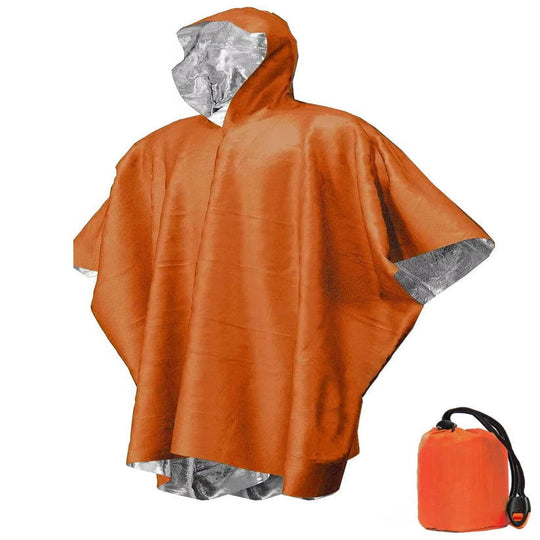 Unisex Reversible Rain Poncho Set for Hiking and Outdoor Use, Pack of 2