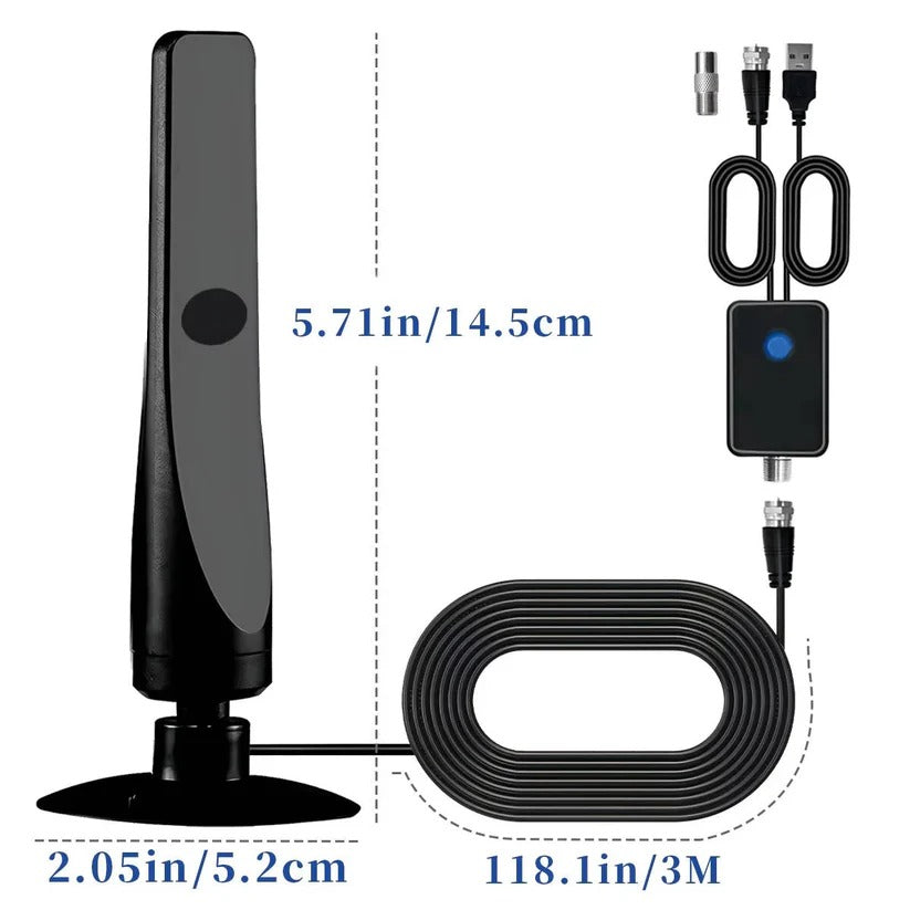 Amplified Indoor Digital TV Antenna for Local Channel Reception