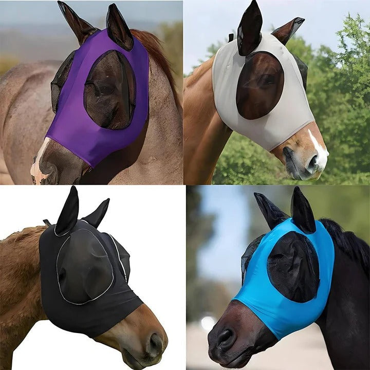 Protective Fly Mask for Horses with Mesh Design