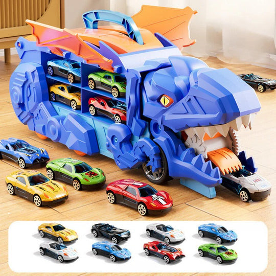 Dinosaur Toy Truck for Kids with Pull Back Action
