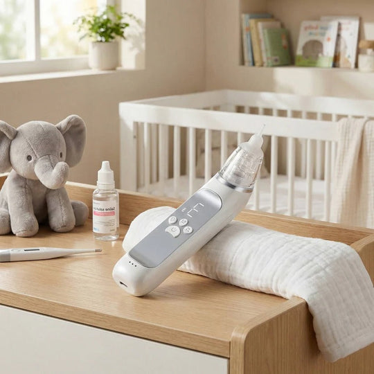 Rechargeable Electric Nasal Aspirator for Babies, 3 Suction Modes with Music