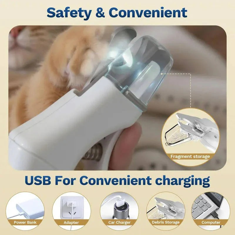 Rechargeable Dog and Cat Nail Grinder with Low Noise Operation
