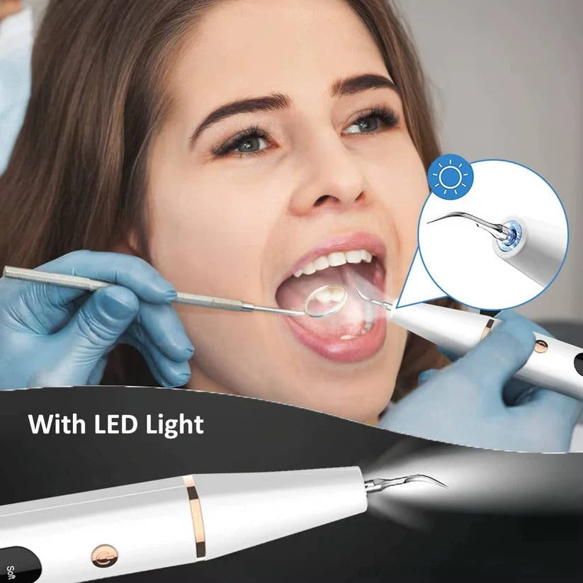 USB Rechargeable Dental Cleaning Kit with LED Light