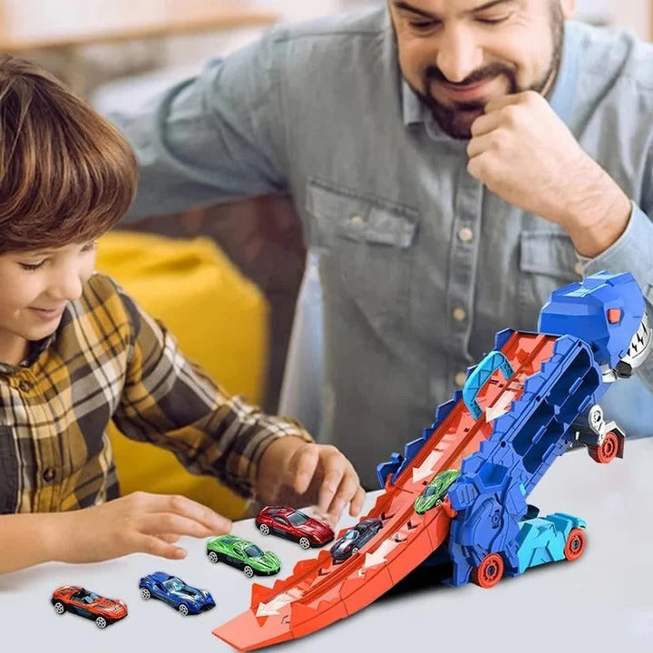 Dinosaur Toy Truck for Kids with Pull Back Action