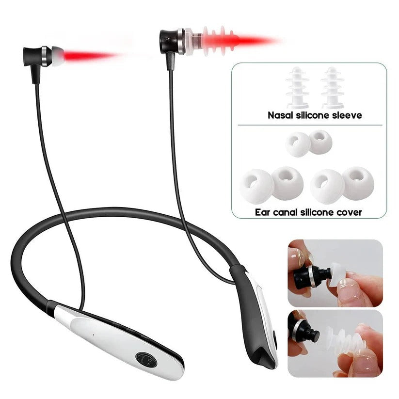 Rechargeable 650nm Red Light Device with Dual Ear and Nasal Probes