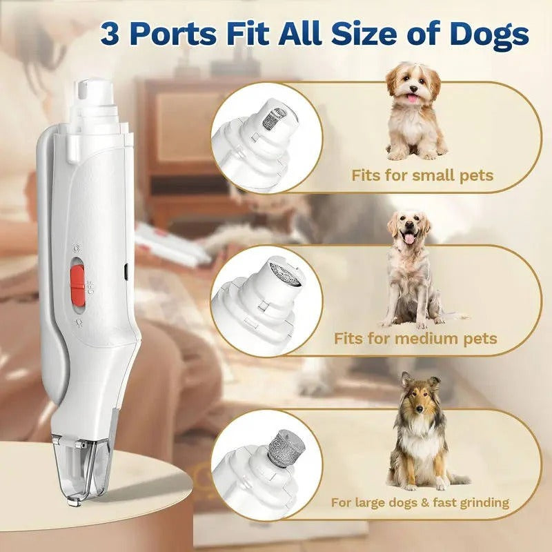 Rechargeable Dog and Cat Nail Grinder with Low Noise Operation