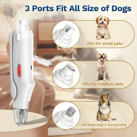 Rechargeable Dog and Cat Nail Grinder with Low Noise Operation