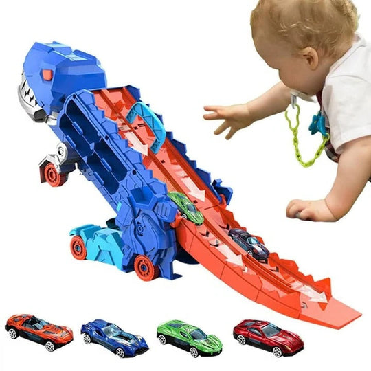 Dinosaur Toy Truck for Kids with Pull Back Action