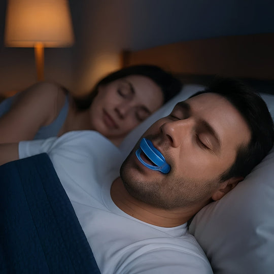 Adjustable Anti-Snore Mouthpiece with Forward Jaw Support