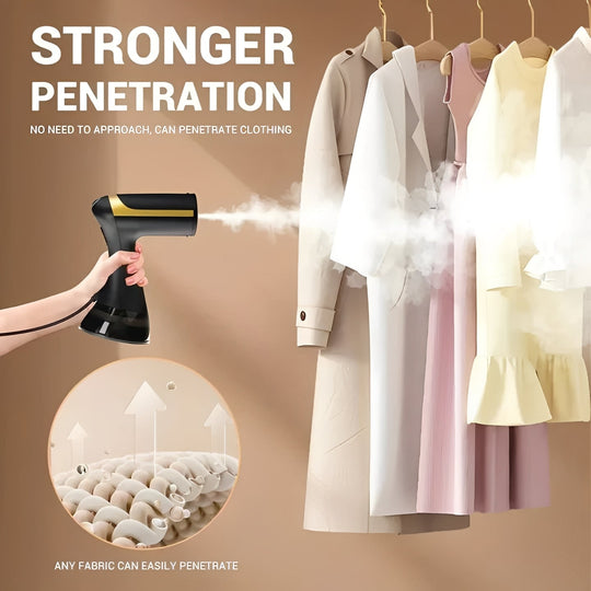Portable Garment Steamer for Wrinkle Removal on Clothes