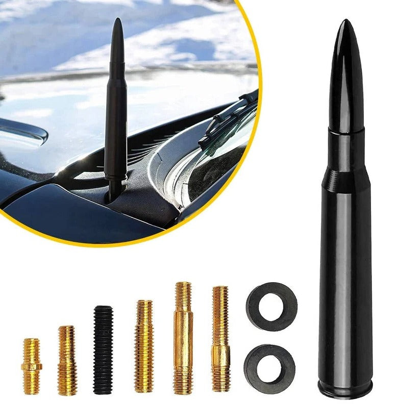 Car Radio Antenna Replacement with Rubber Seals and Adapters, 8 Thread Adapters