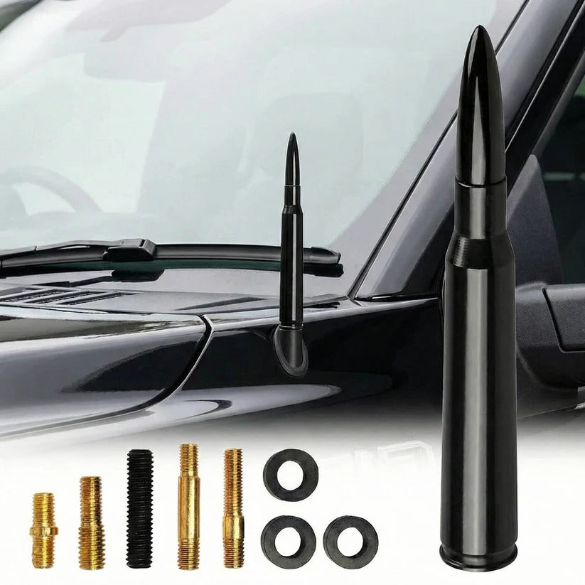 Car Radio Antenna Replacement with Rubber Seals and Adapters, 8 Thread Adapters