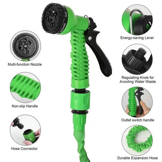 Flexible Expandable Garden Hose with Multi-Layer Core