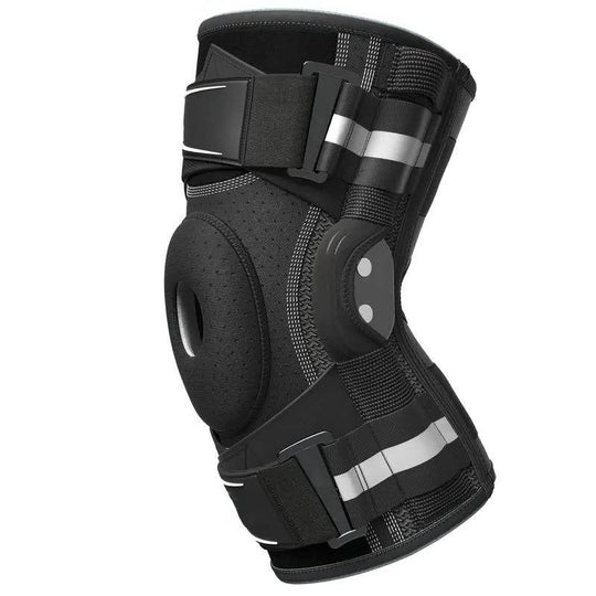 Knee Compression Sleeve with Lateral Stabilizers for Running and Basketball Support