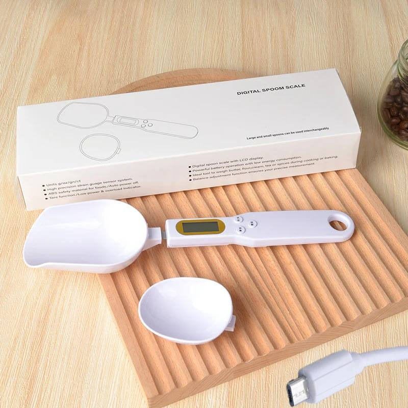 Electronic Kitchen Spoon Scale with LCD Display for Precise Measurements