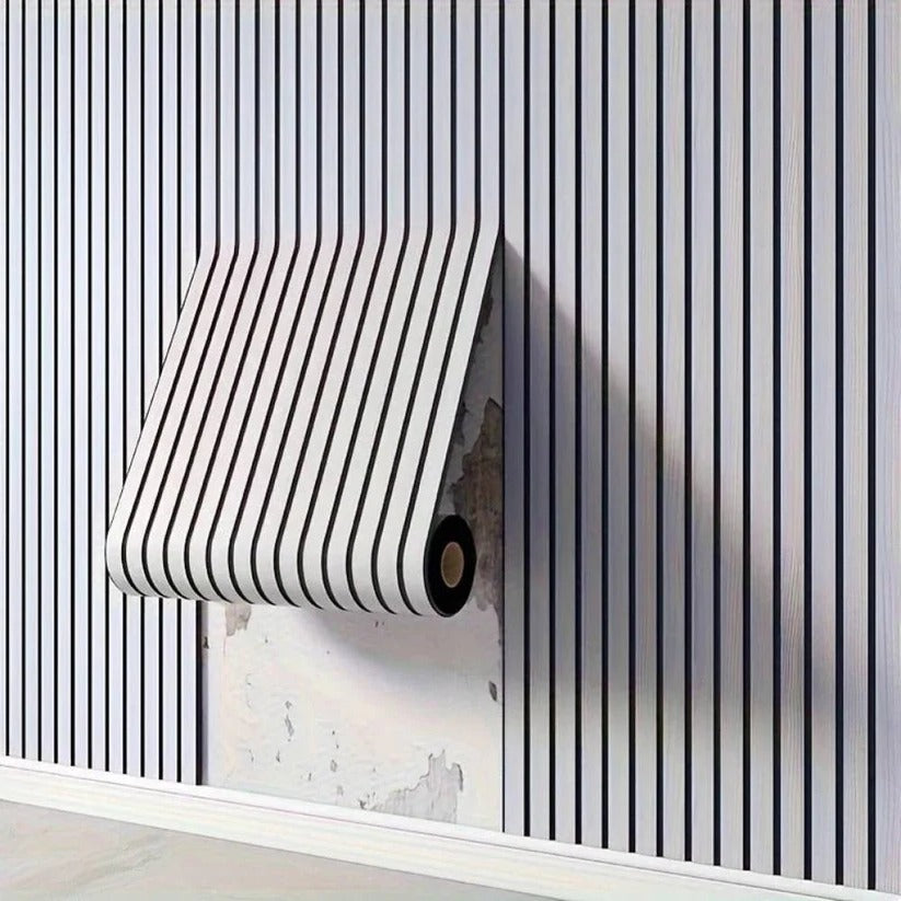 Peel and Stick 3D PVC Wall Panels with Textured Wood Grain Finish